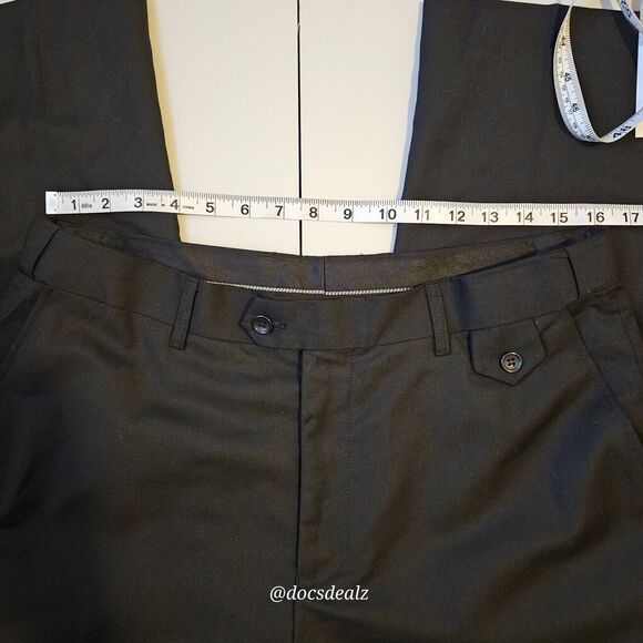 Mage Male Three-Piece Suit Black Men's Size Large - Picture 10 of 16